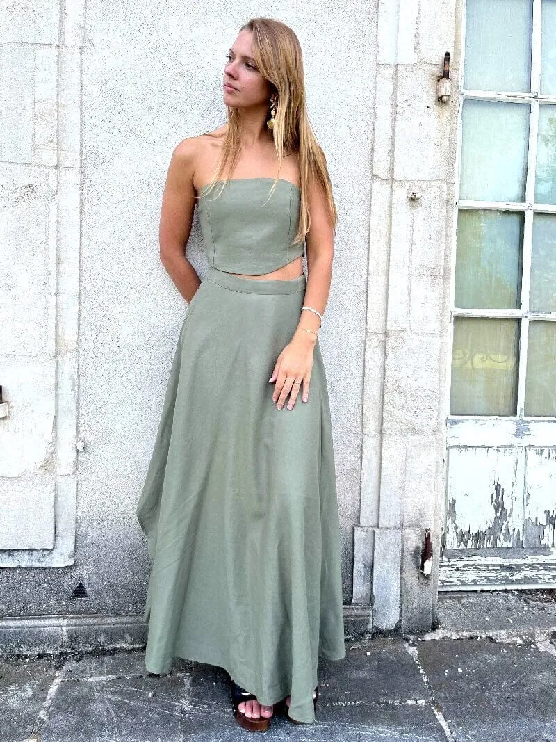 Ensemble Top Jupe Vert - Margot