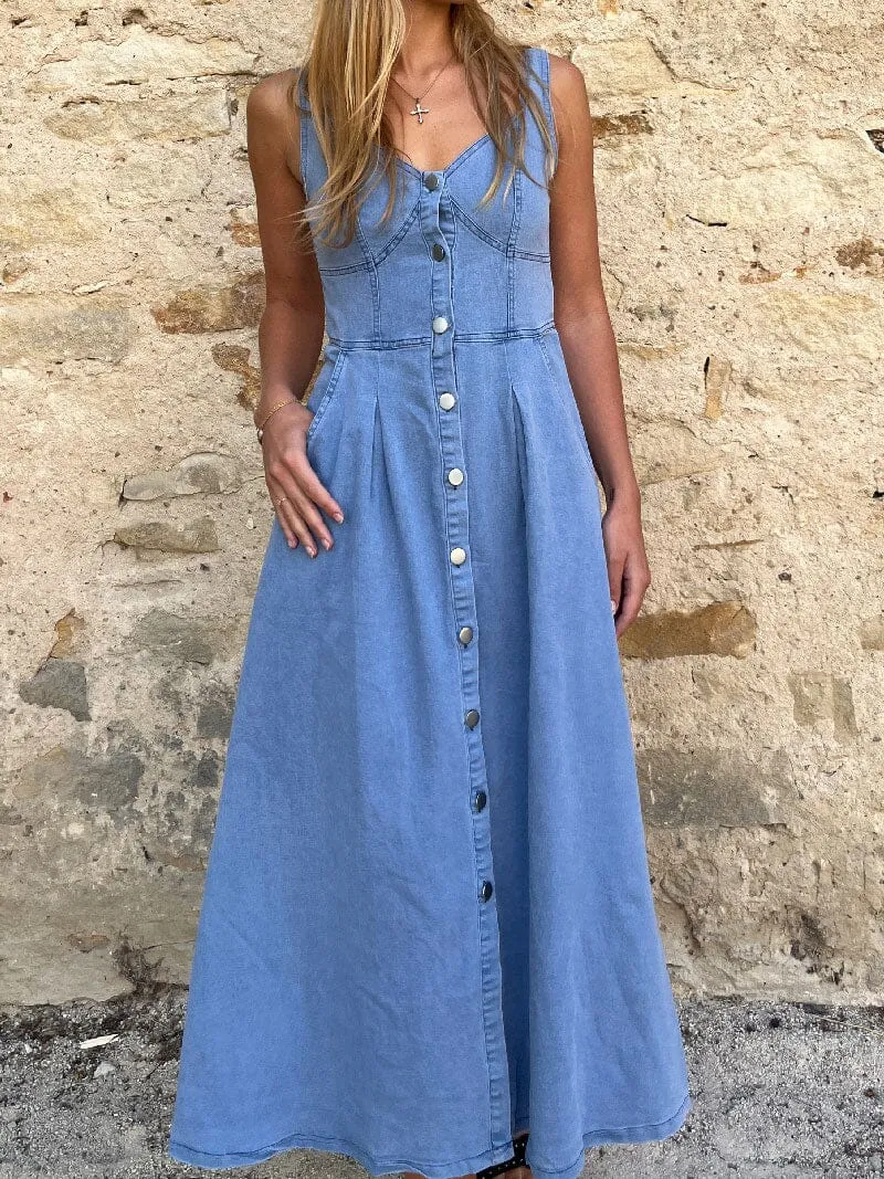 Robe En Jean Longue - Janice