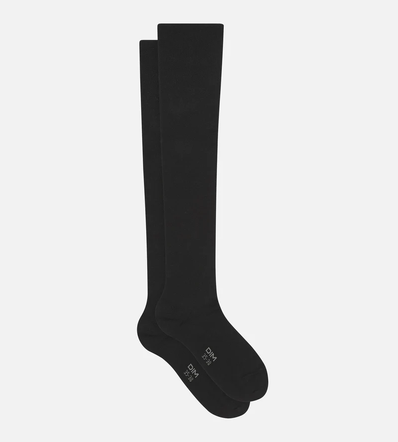 Chaussette haute femme Noir Dim Mode