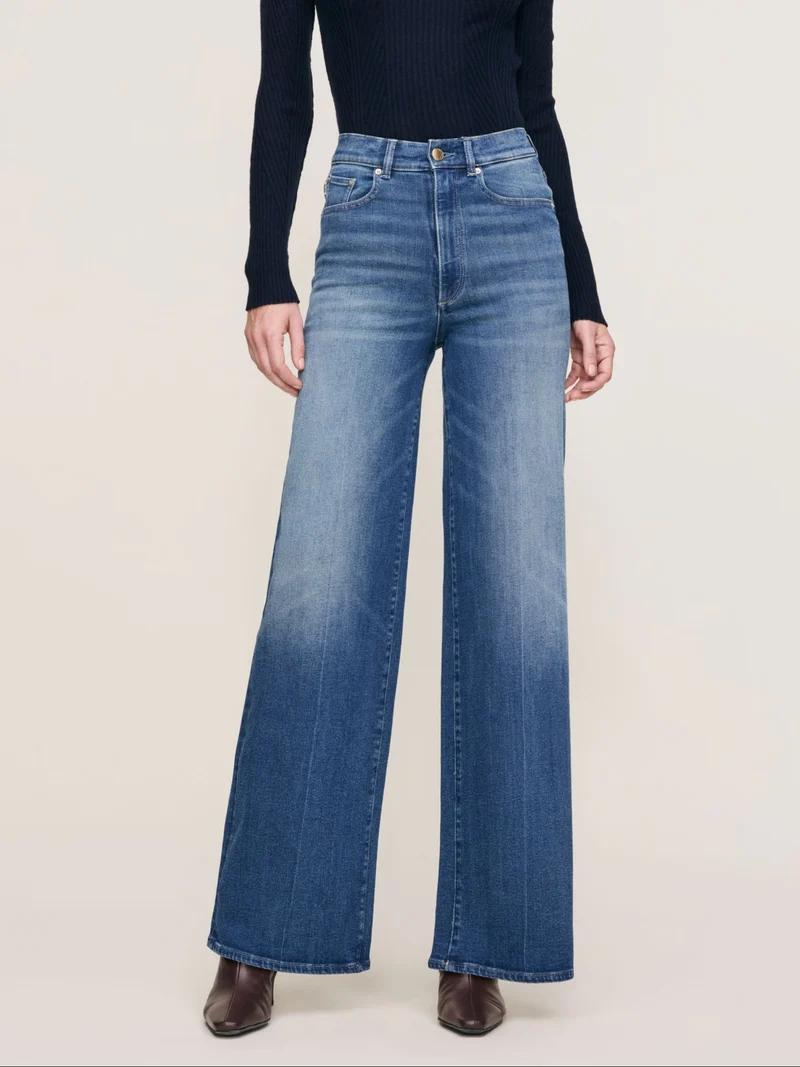 Jeans Hepburn à jambe large
