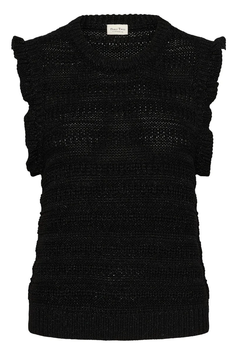 Tricot Angeli scintillant à volants
