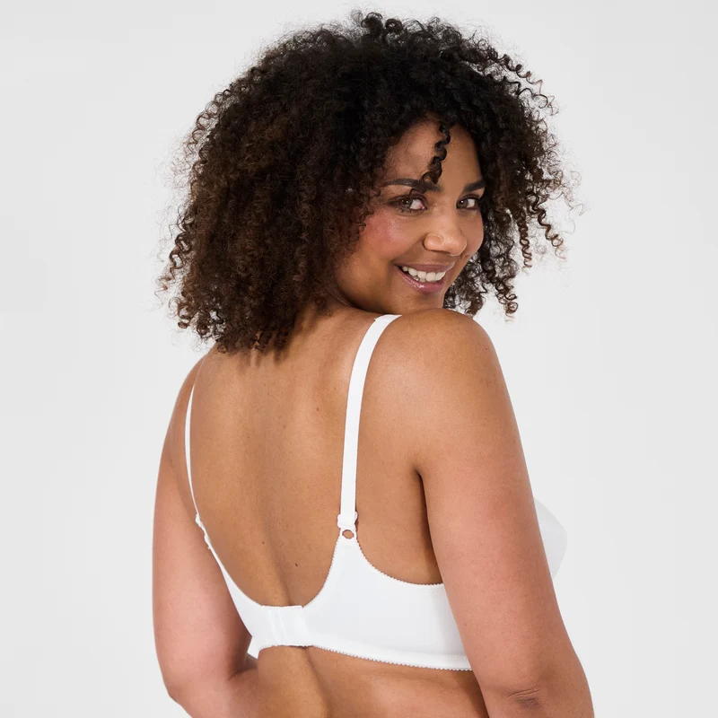 Lot de deux soutiens-gorge sans armatures Cotton confort blanc et noir
