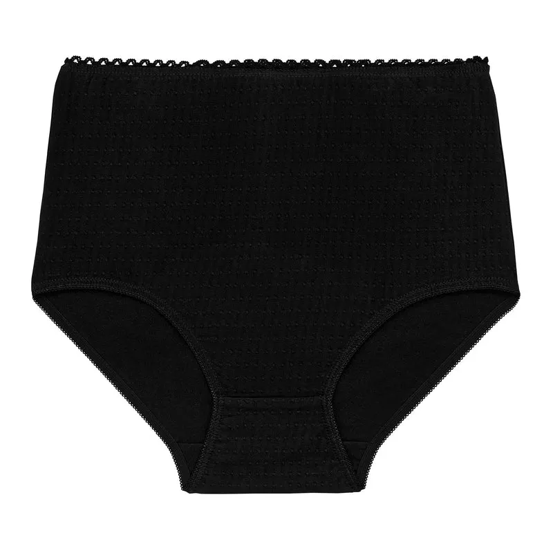 Culotte taille haute noir Best cotton