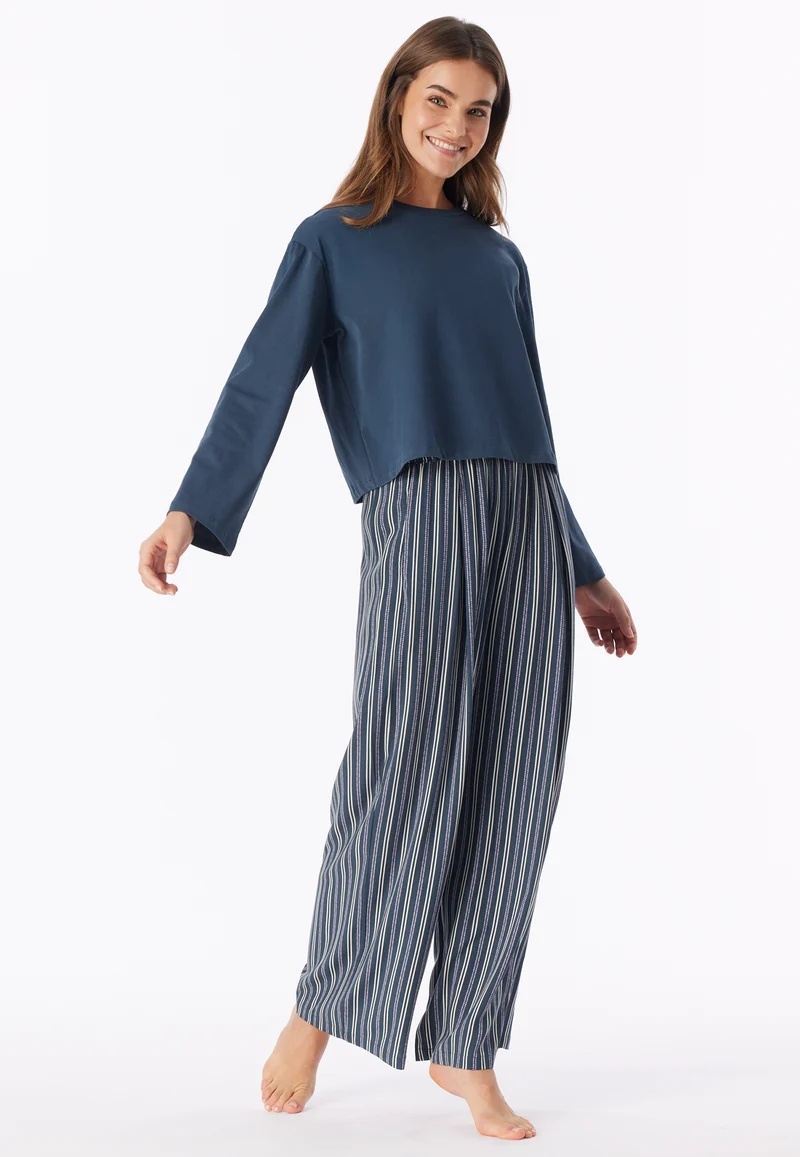 Shirt cropped Blau - Mix+Relax