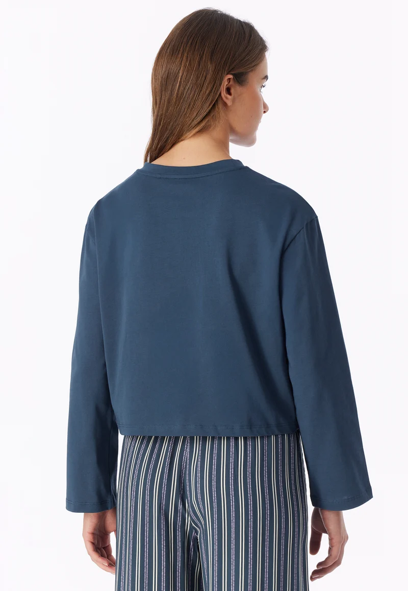Shirt cropped Blau - Mix+Relax