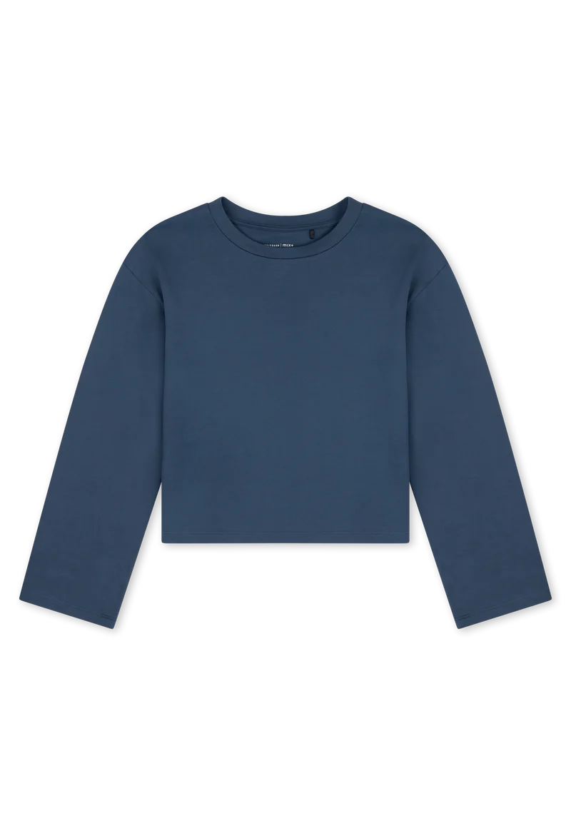 Shirt cropped Blau - Mix+Relax