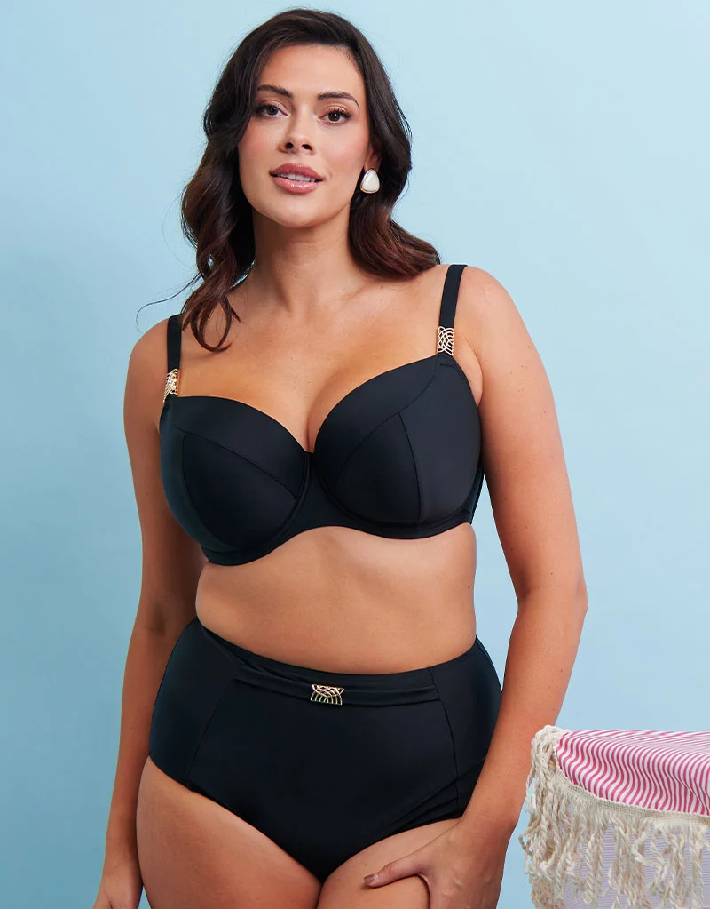Flirtelle Salento Coast High Waist Bikini Brief Black
