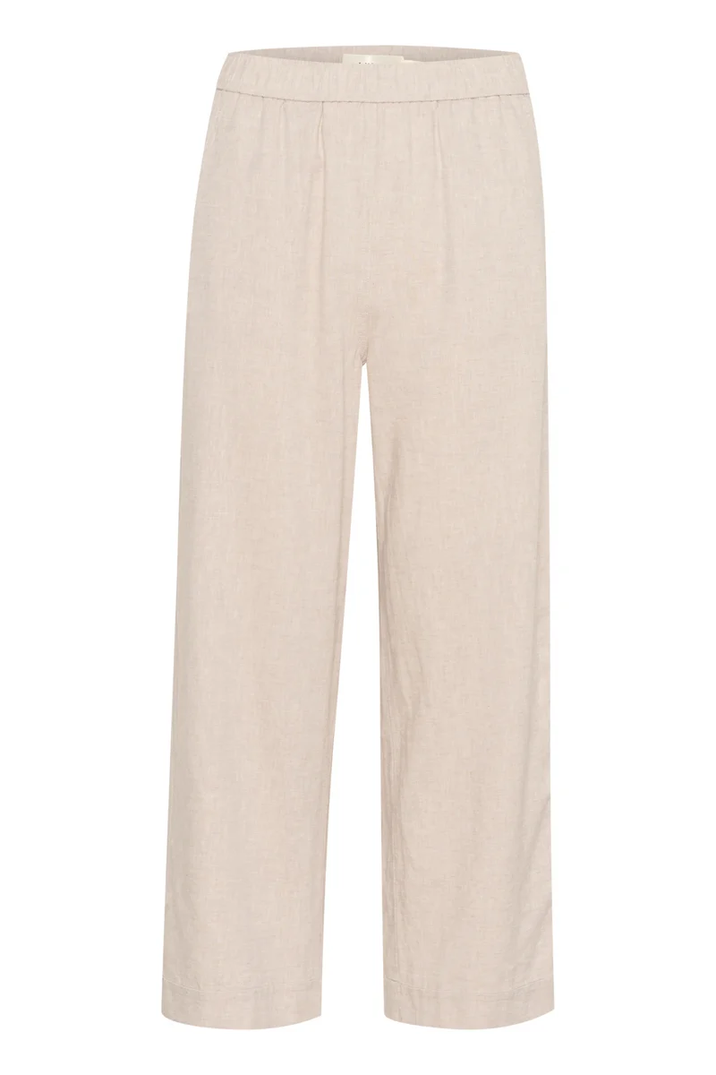 Pantalon en lin avec taille élastique Rimone
