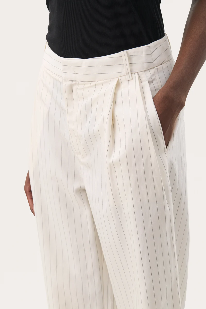 Pantalon ample avec rayures fines Rabia