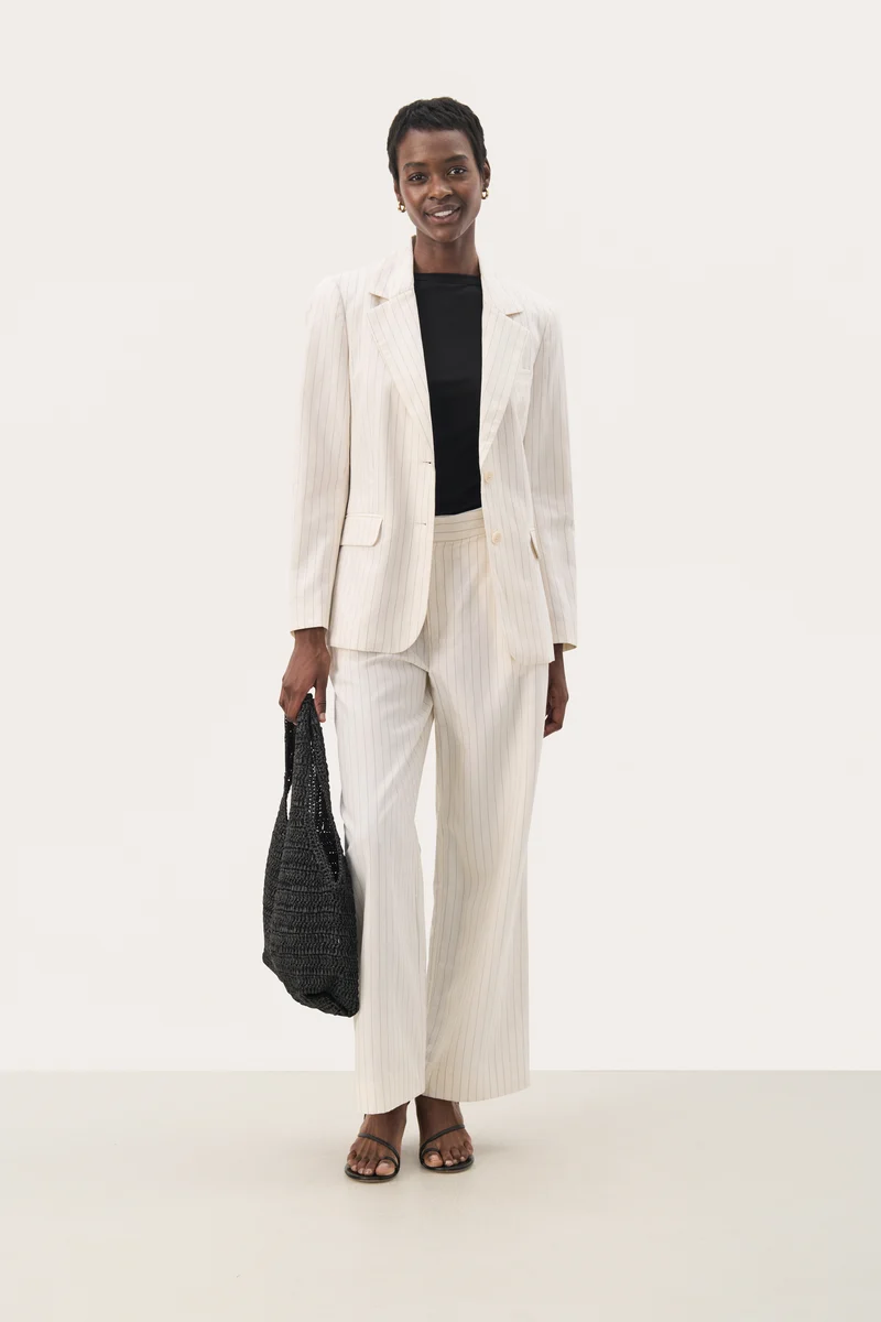 Pantalon ample avec rayures fines Rabia