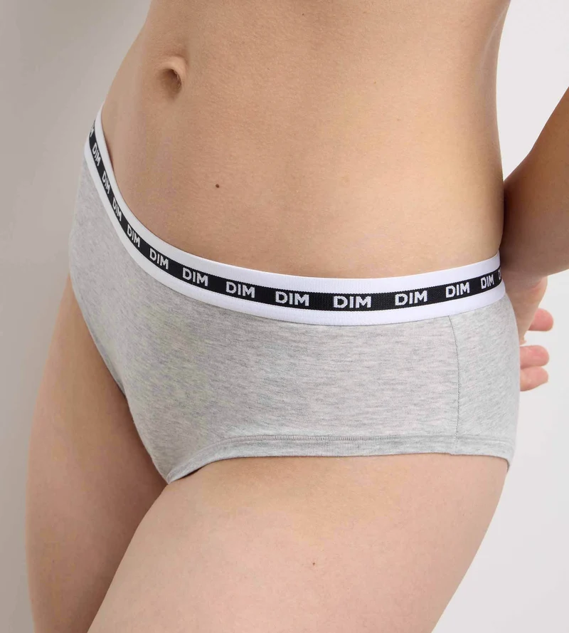 Shorty femme Gris Chiné Dim Icons