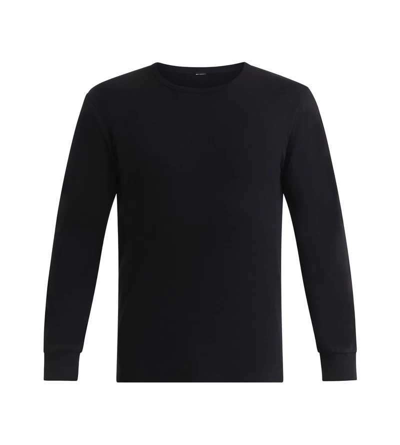 T-shirt homme en coton noir Dim Thermal