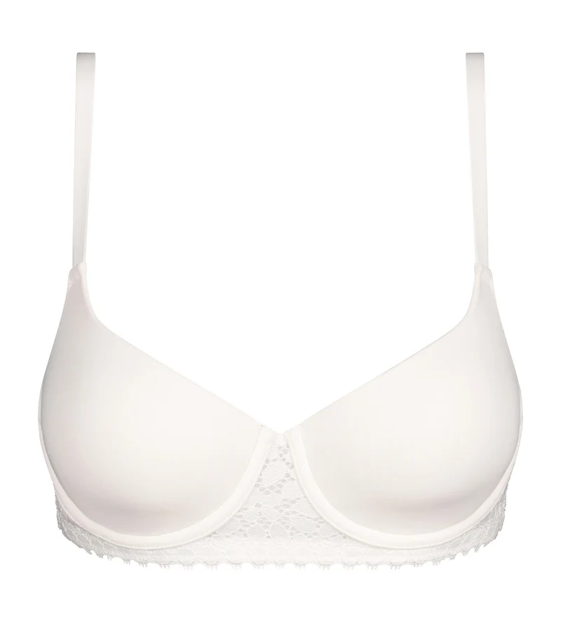 Soutien-gorge corbeille à armature en microfibre Blanc Daily Dentelle