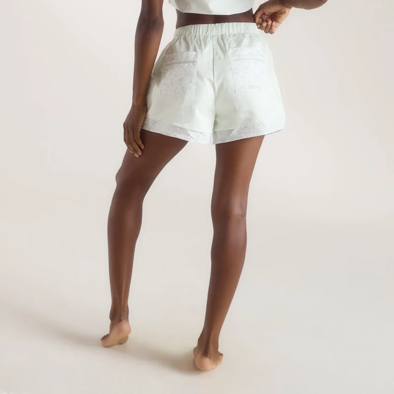 Short de Pyjama Bloom & Stripe - Sauge