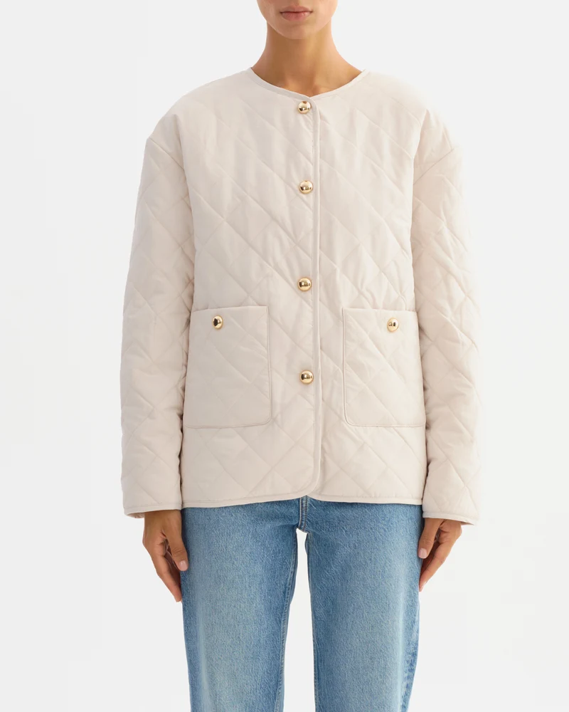 Veste matelassée à col rond Hera