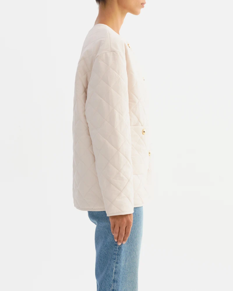 Veste matelassée à col rond Hera
