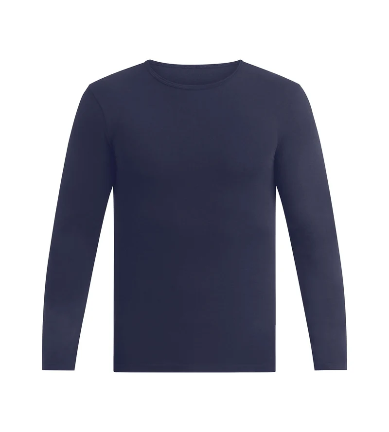 T-shirt homme à manches longues Bleu Dim Thermal