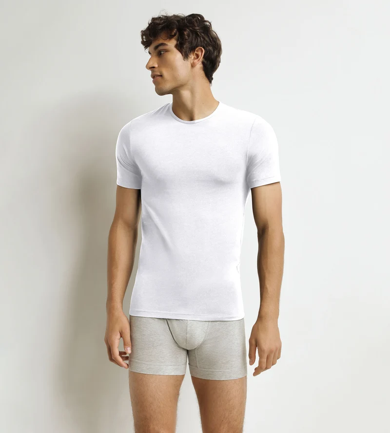 T-shirt homme à manches courtes Blanc Dim Thermal