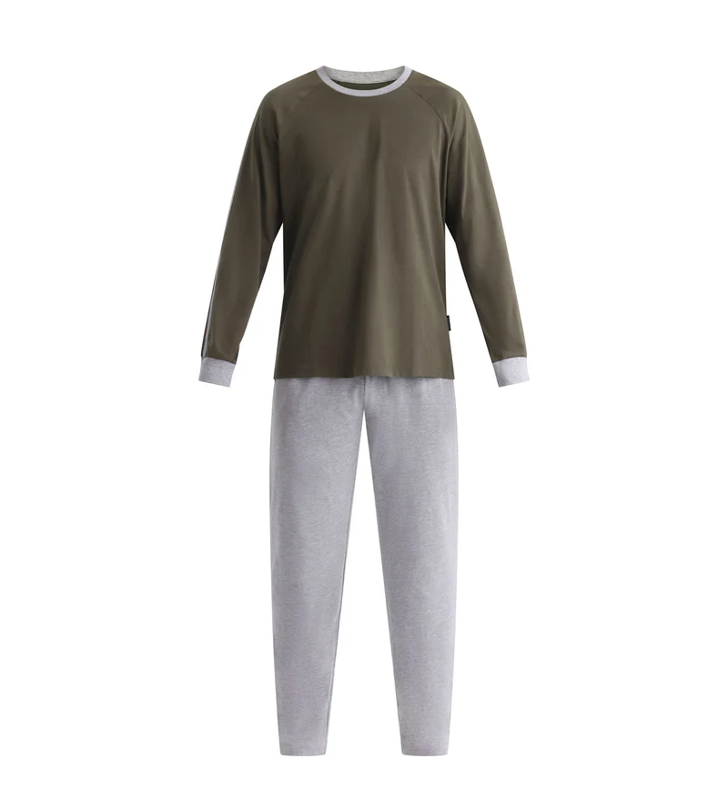 Ensemble pyjama pantalon homme militaire Dim Jersey