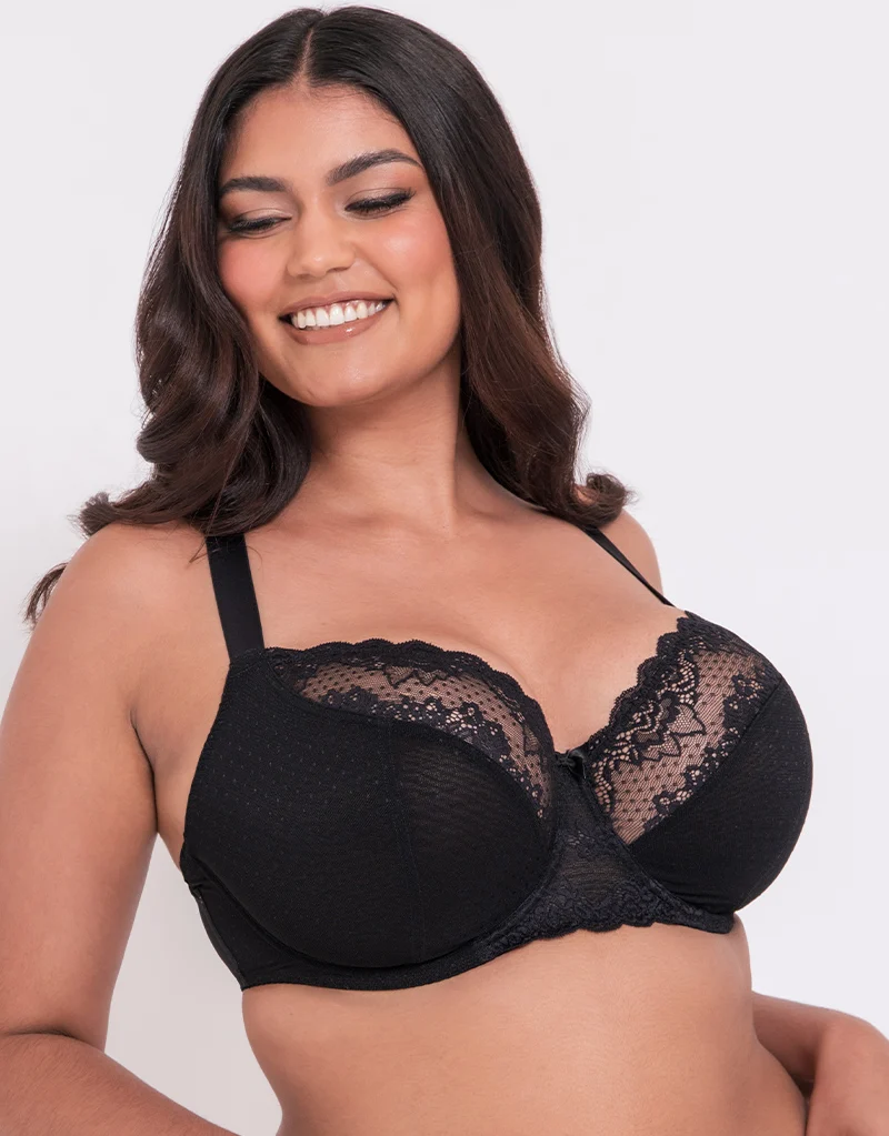 Flirtelle Viola Balcony Bra Black