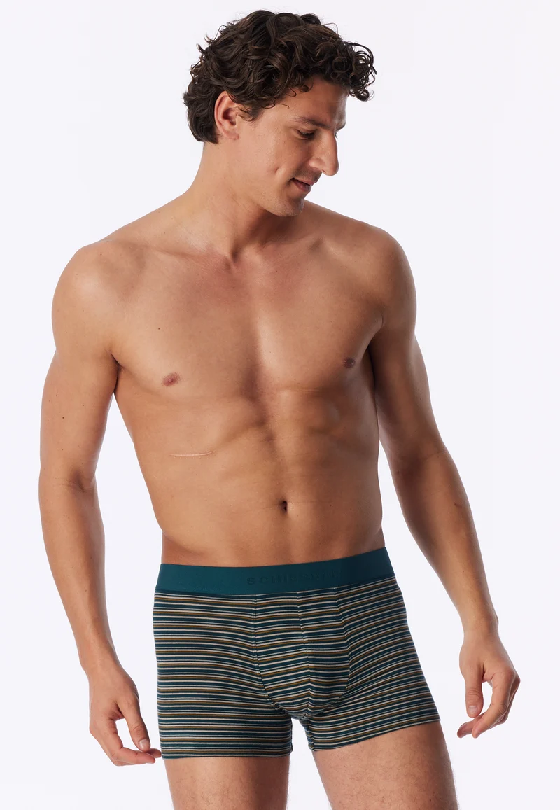 Enge Boxershorts 3er-Pack Schwarz/Bunt gestreift - 95/5