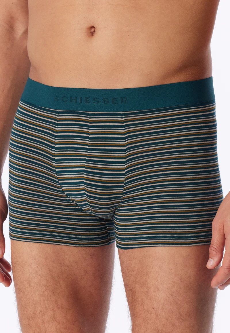 Enge Boxershorts 3er-Pack Schwarz/Bunt gestreift - 95/5