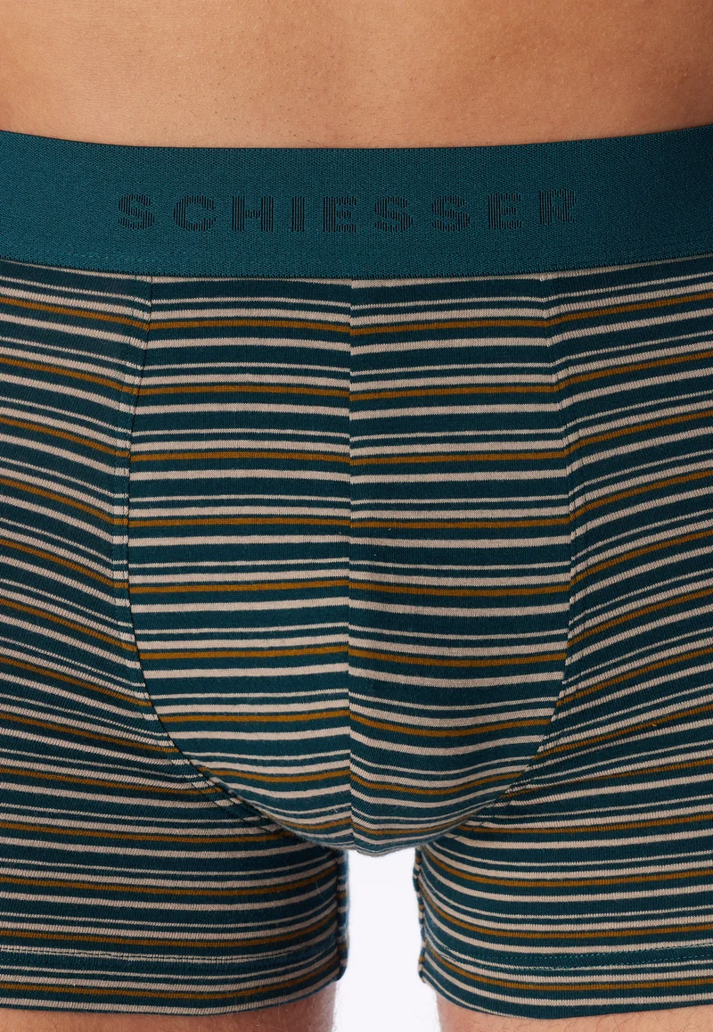 Enge Boxershorts 3er-Pack Schwarz/Bunt gestreift - 95/5