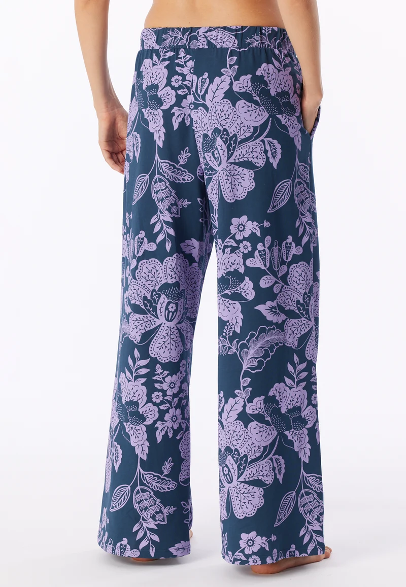 Hose Blau/Lila gemustert - Mix+Relax