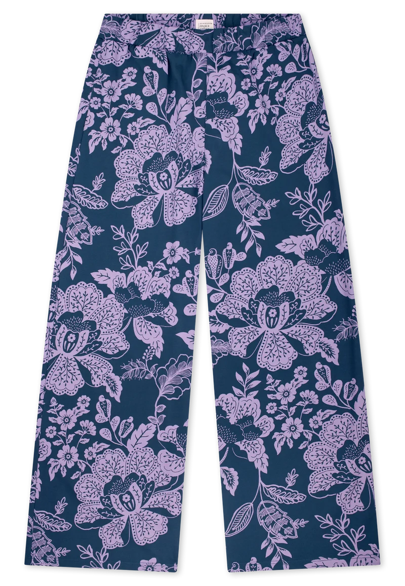 Hose Blau/Lila gemustert - Mix+Relax