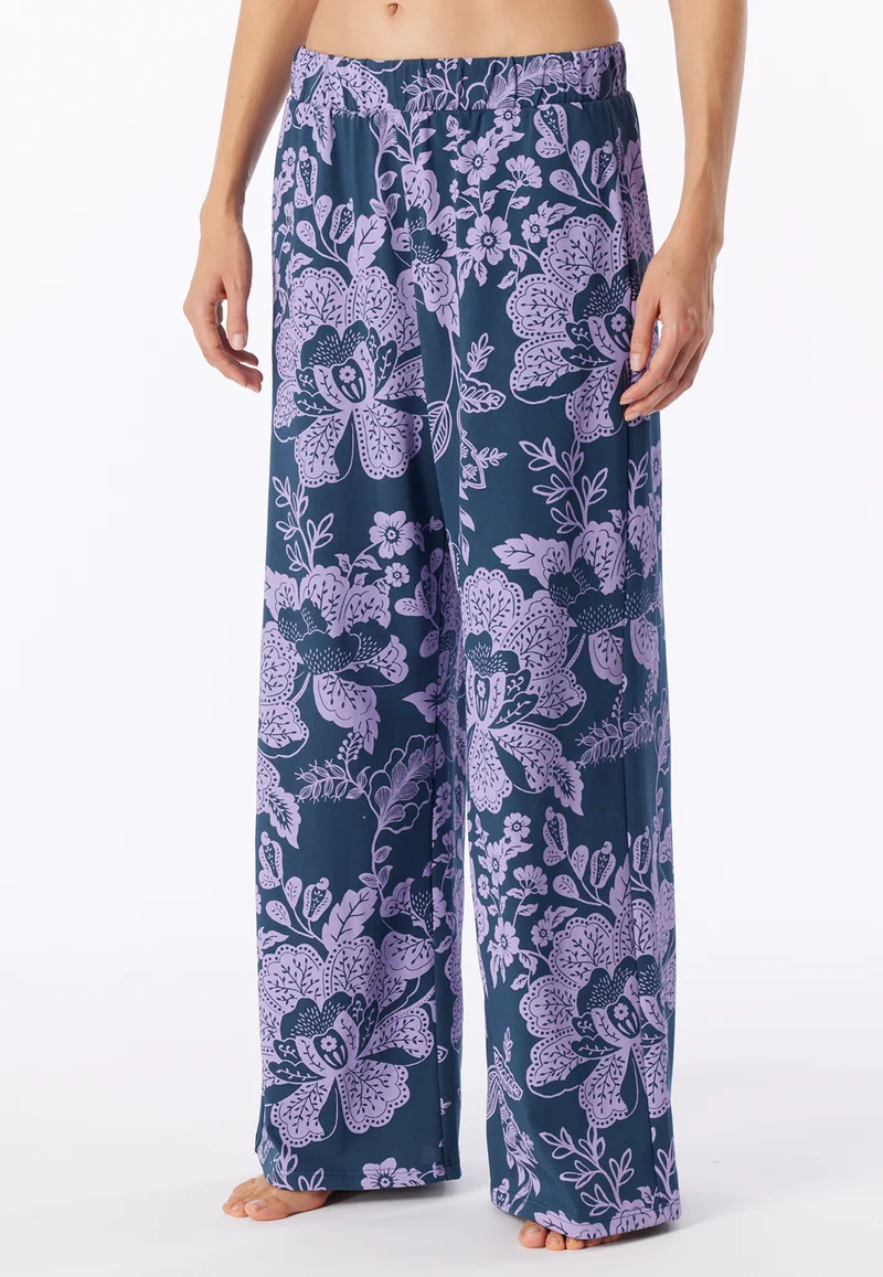 Hose Blau/Lila gemustert - Mix+Relax