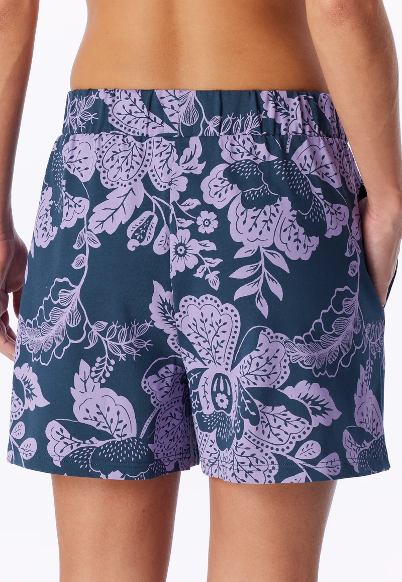Shorts Blau/Lila gemustert - Mix+Relax