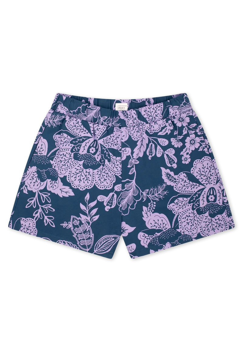 Shorts Blau/Lila gemustert - Mix+Relax