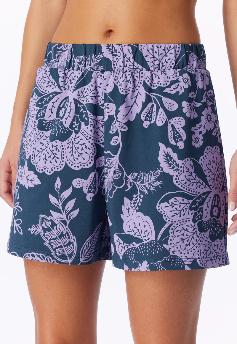 Shorts Blau/Lila gemustert - Mix+Relax