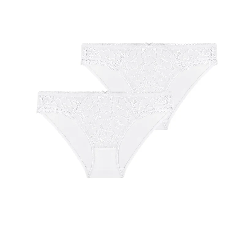 Lot de deux slips blanc Luccia
