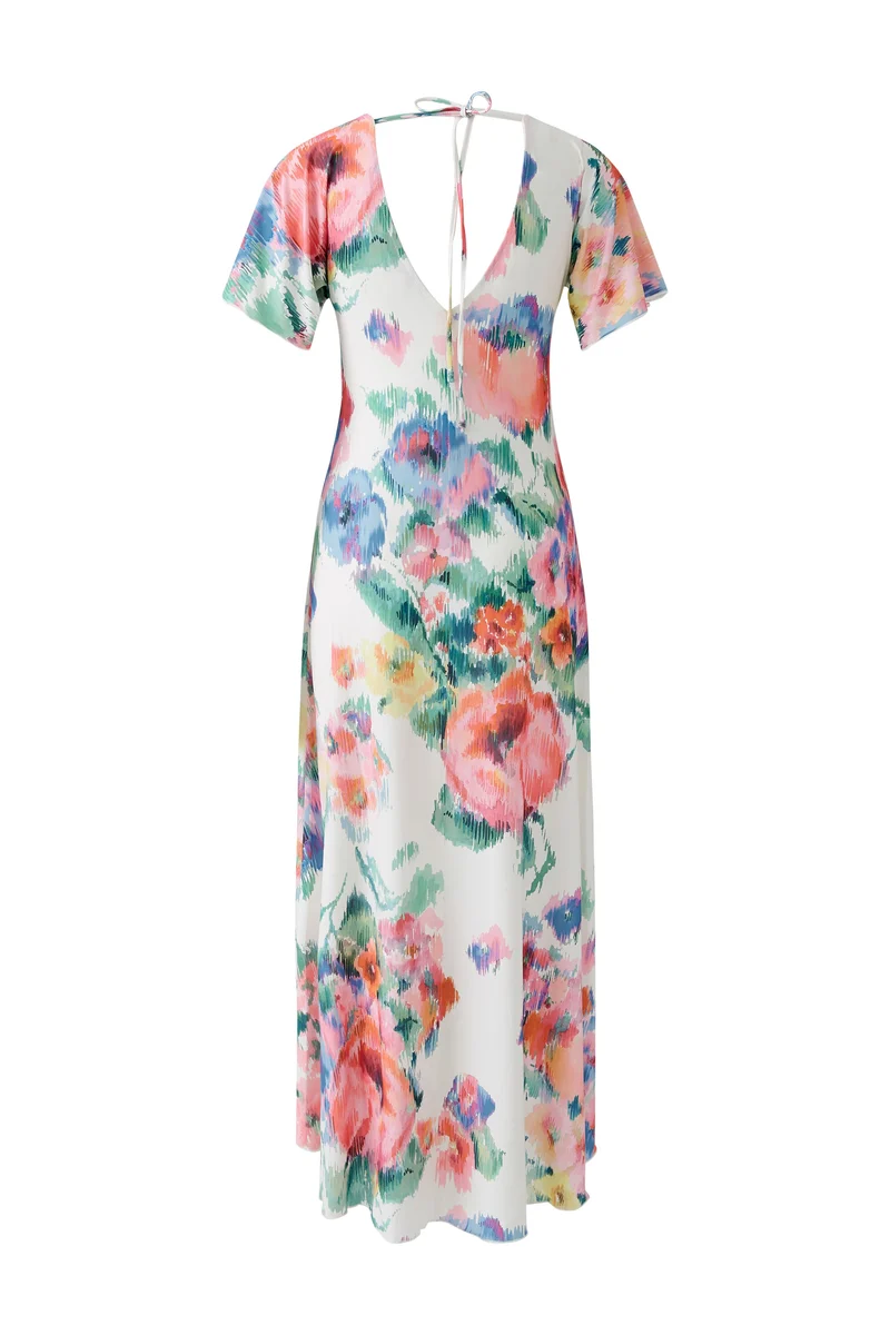 Robe longue avec imprimé floral