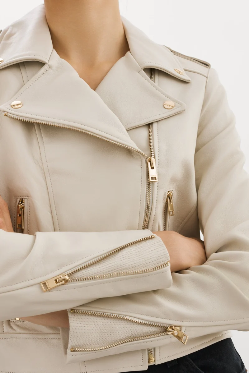 Veste biker ajustée Donna