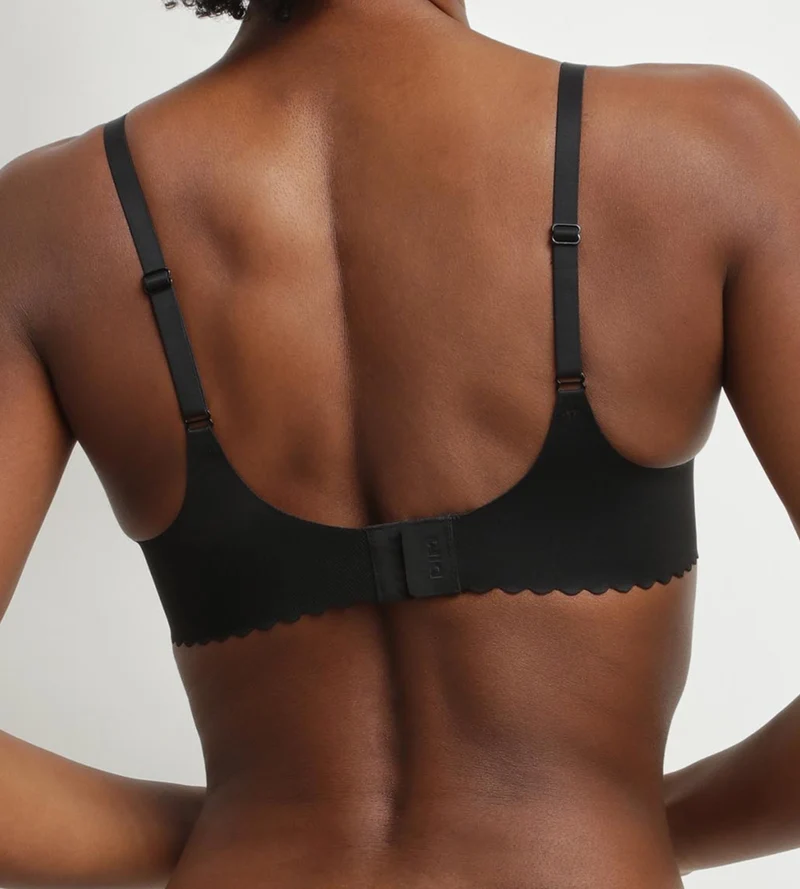Soutien-gorge foulard à armatures en microfibre Noir Dim Body Touch