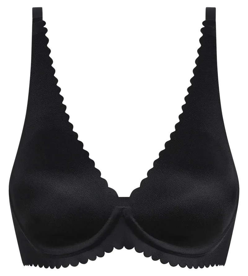 Soutien-gorge foulard à armatures en microfibre Noir Dim Body Touch