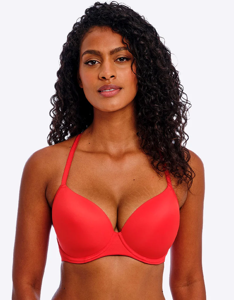Freya Undetected Moulded T-Shirt Bra Chilli Red
