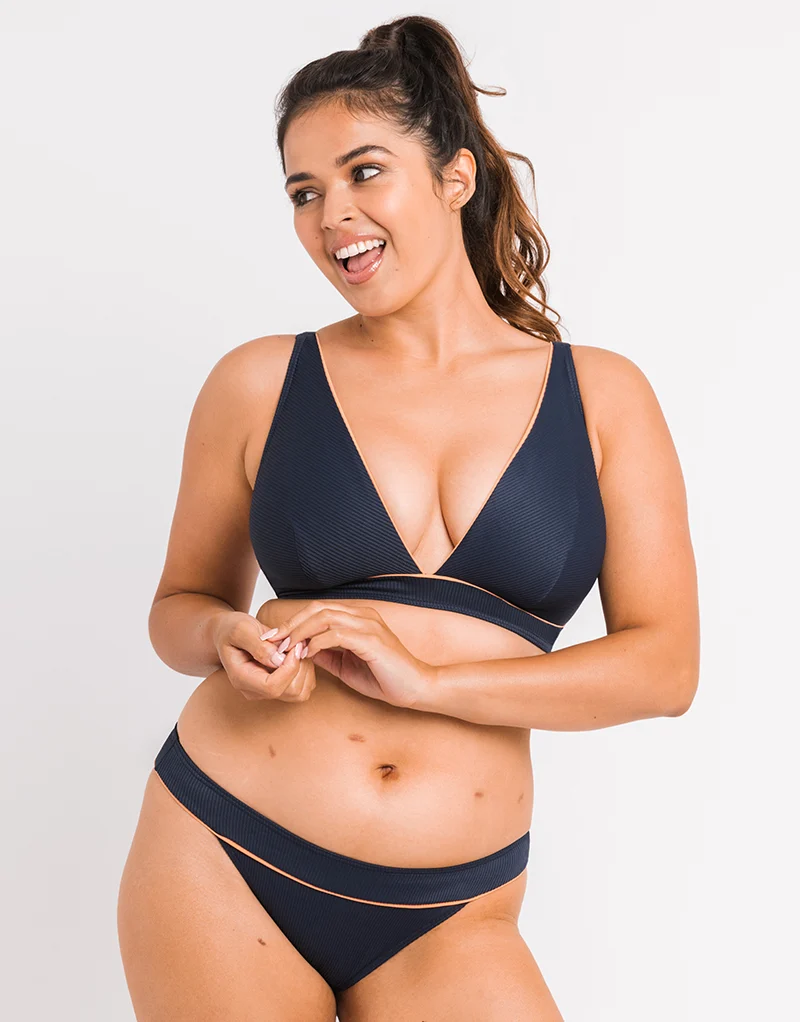 Curvy Kate Poolside Classic Bikini Brief Navy/Coral