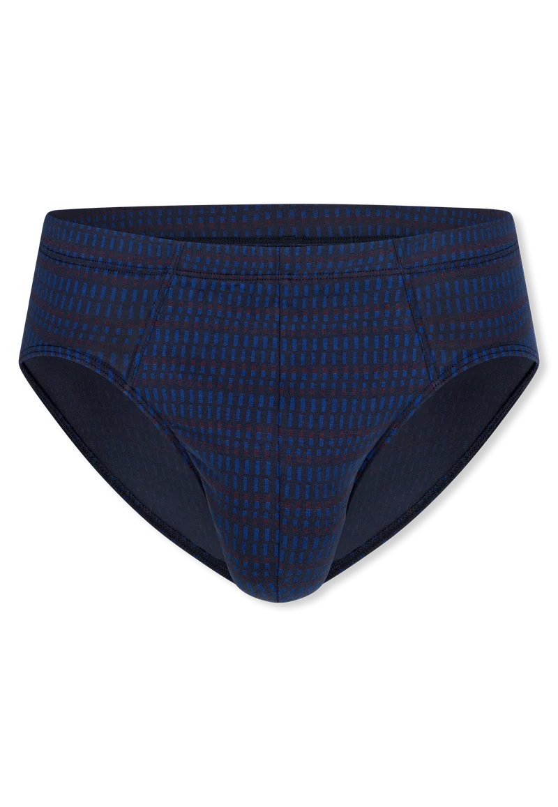 Slip Dunkelblau gemustert - 95/5