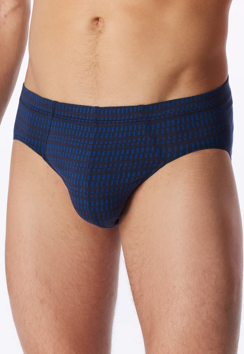 Slip Dunkelblau gemustert - 95/5