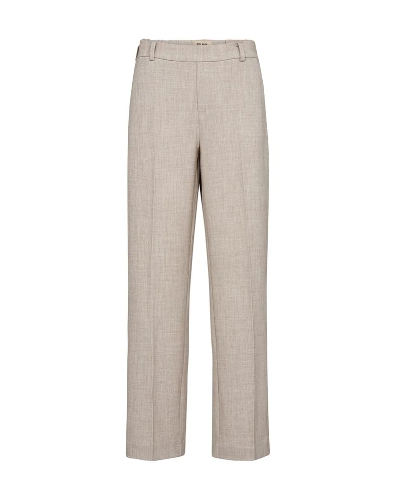 Pantalon droit fluide avec plis marqués Bai