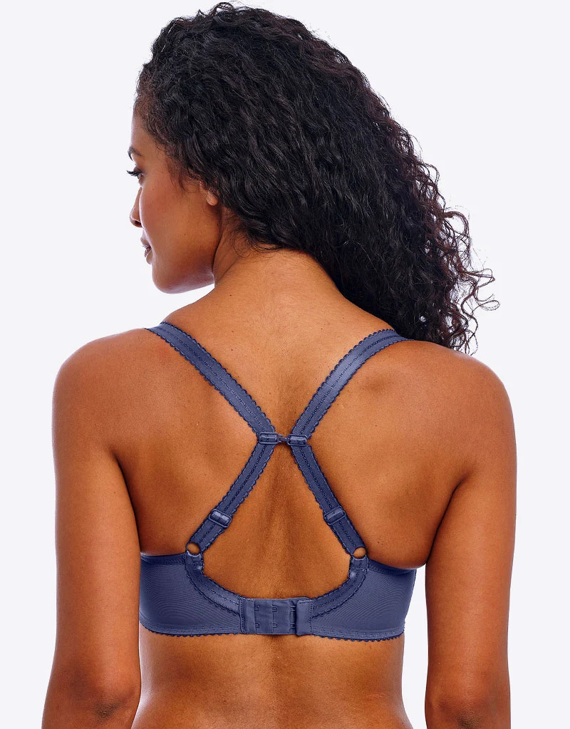 Freya Loveland Moulded Plunge T-Shirt Bra Boudoir Dusk Blue