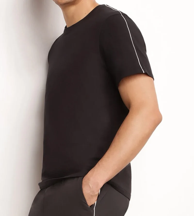 T-shirt de sport homme thermorégulateur en jersey Noir Dim Move