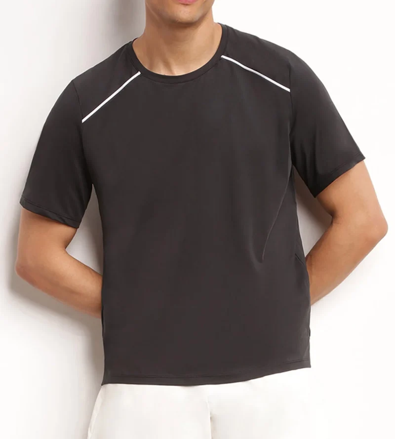 T-shirt de sport homme en matière aérée Noir Dim Move