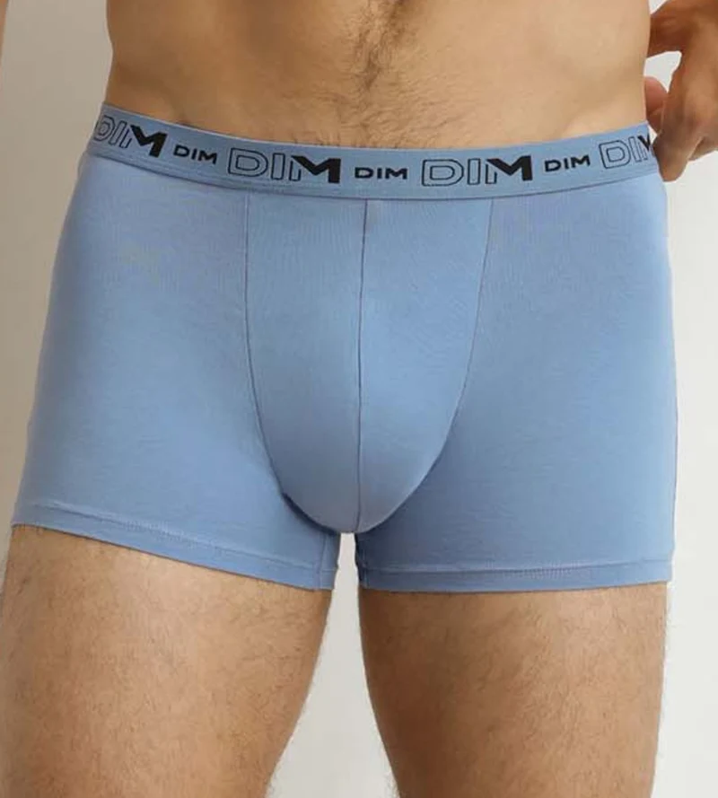 Lot de 3 boxers homme Gris Bleu Noir Coton Stretch Bio