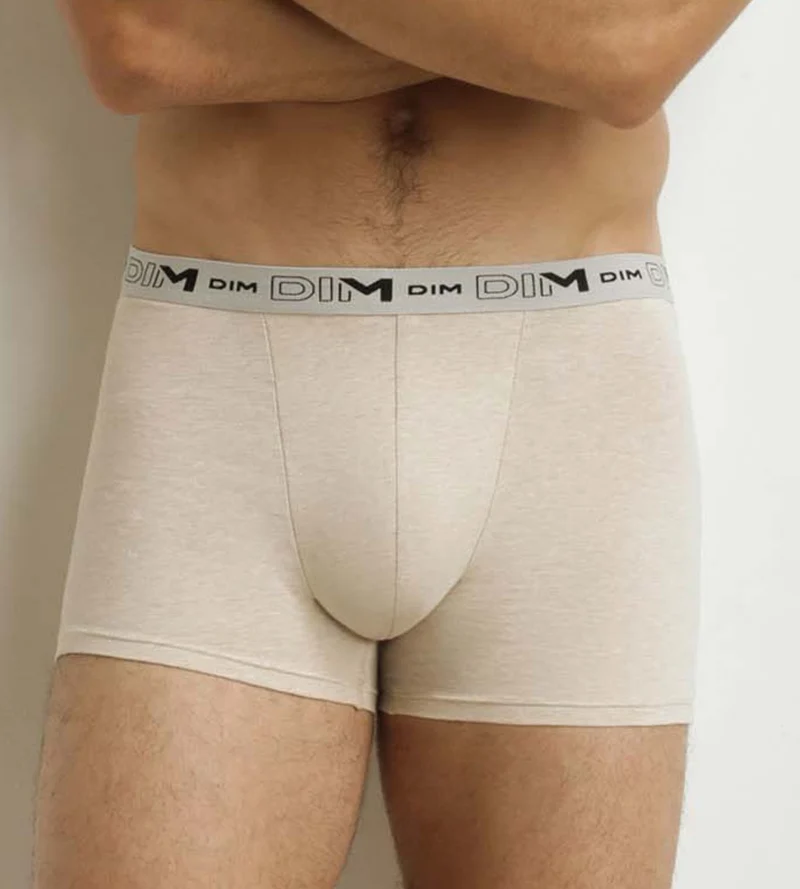Lot de 3 boxers homme Beige Bleu Kaki Coton Stretch Bio