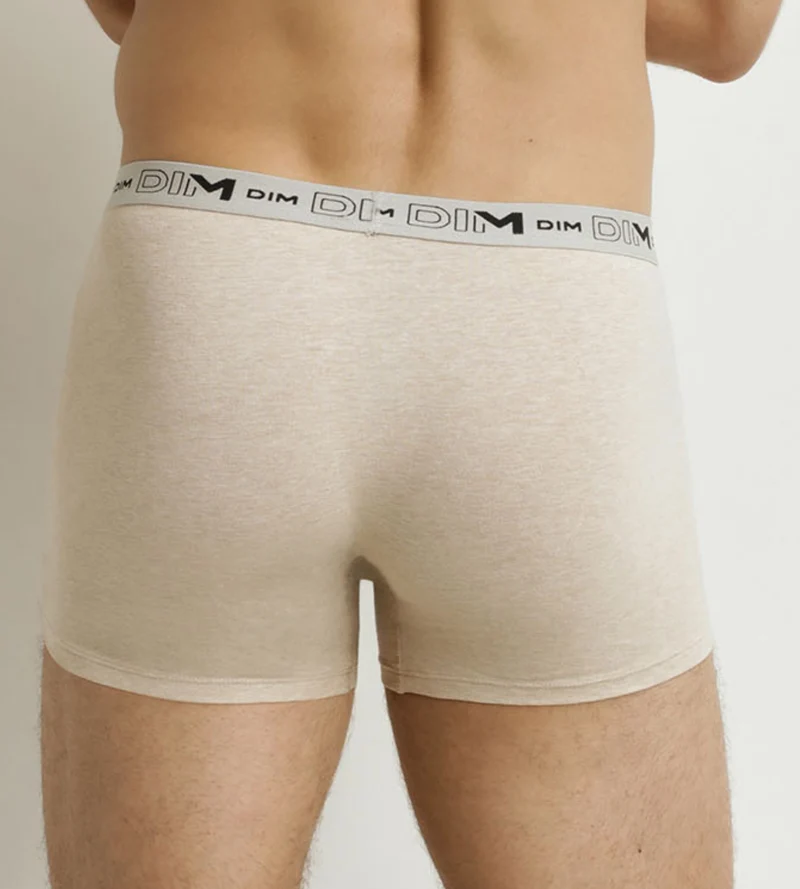 Lot de 3 boxers homme Beige Bleu Kaki Coton Stretch Bio