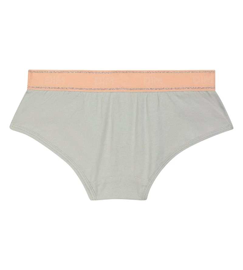 Shorty fille Gris et Rose Dim Sport